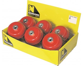 Box of 120mm x m14 Crimped Cup Brushes